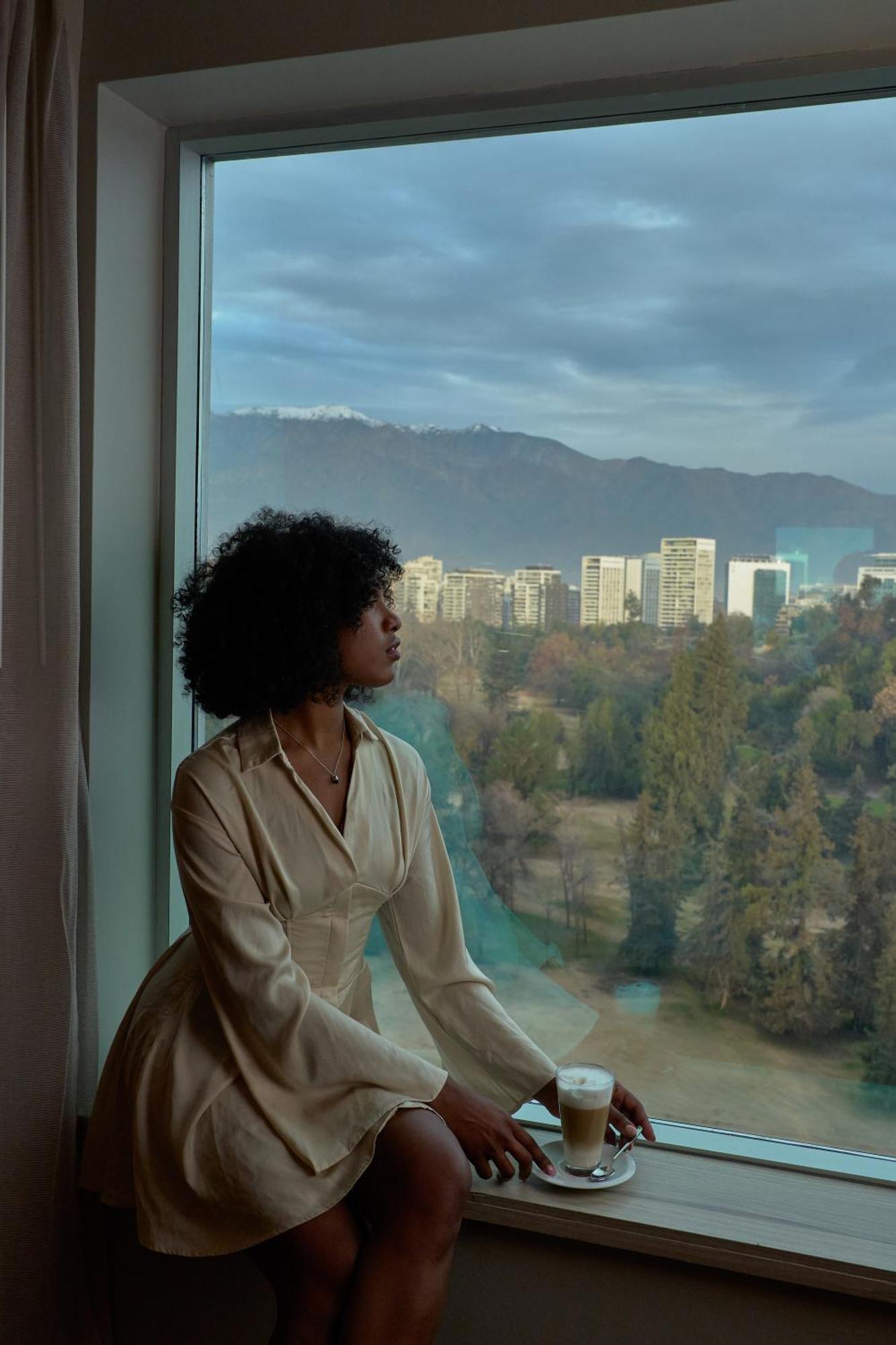 Pullman Santiago Vitacura Ngoại thất bức ảnh A woman with natural hair
